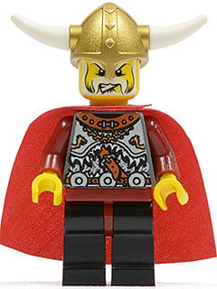 LEGO Minifigure-Viking Warrior 5b, Viking King-Vikings-VIK011-Creative Brick Builders